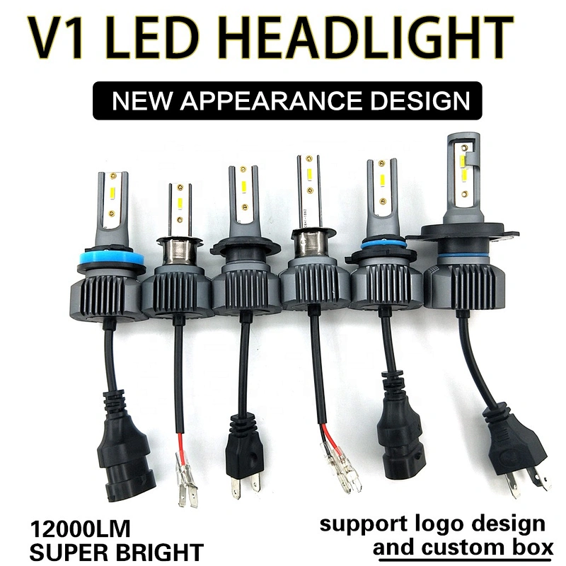 High quality super bright car led headlight Aluminum Alloy headlight lamp Custom CSP H7 H11 9006 9012 H4 Conversion Kits