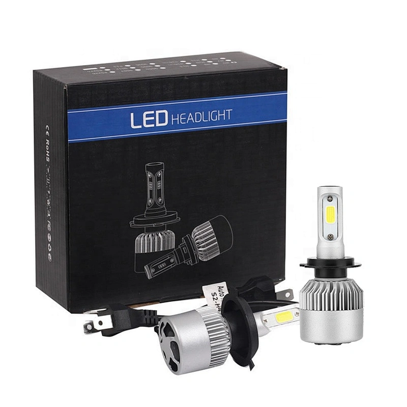 LUMEN S2 COB chips 3030 72W 8000lm 6500K led headlight For H1 H3 H7 H4 led headlight S2 led headlight bulb