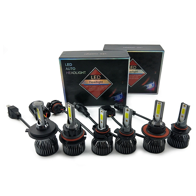 S6 auto bulbs car led headlight H4 H13 9004 9007 24W 12000lm price headlight