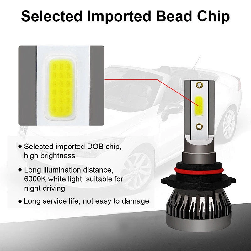2021 high power super bright h4 led Automotive h7 8000lm led headlight