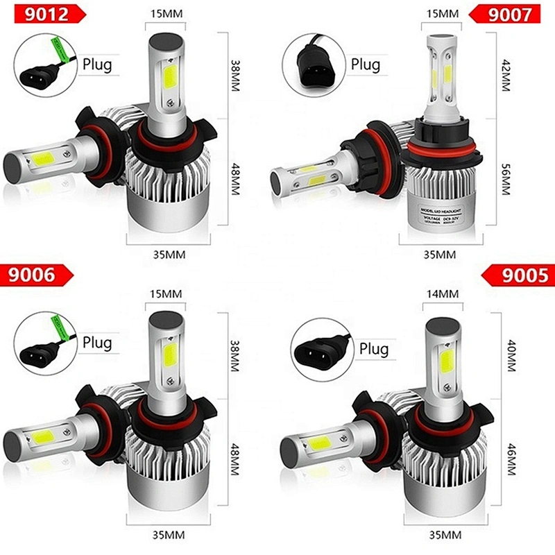 Auto head lamp kit 6500k 9005 h11 h4 h7 canbus f2 led h4 headlight