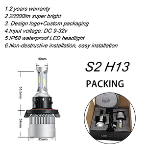 LED Car Headlight auto lighting system H4 Bulb H1 H3 H8 H9 9005 h11 led 36W 10000LM led headlight bulb