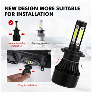 H4 car led headlight 12000lm 5202 led x7 h11 led light bulb for car
