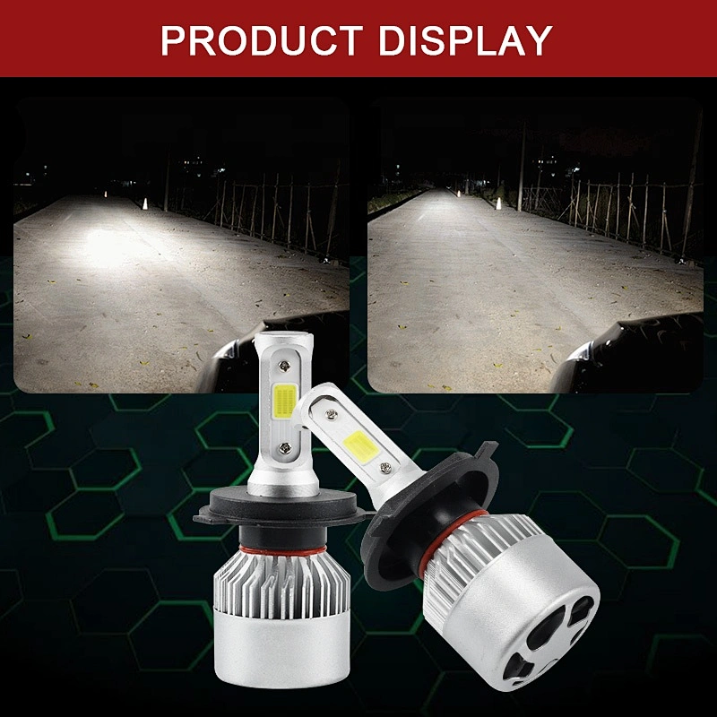 LED H4 S2 10000LM Car H7 LED Headlight Bulbs bright led car lights