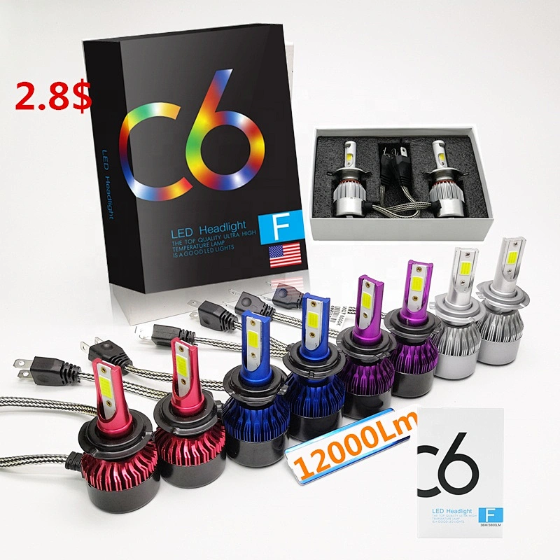 High Power High Low beam 12V 24V Mini H13 9005 9006 LED Headlight bulbs CSP COB S2 H11 Auto H7 H4 Car Led Headlight