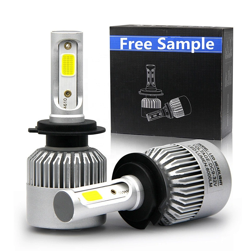 s2 led bulb h4 H7 9005 9006 car led headlight Automobile high low beam Lamp 6500K Car led kit