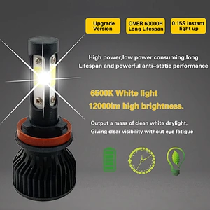 China factory supplied top quality auto car led headlamps bulb V7 for cars H4 H13 9004 9007
