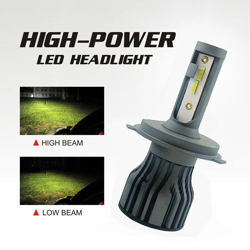 Super bright high low beam high power h4 h7 led auto lamp headlight bulb