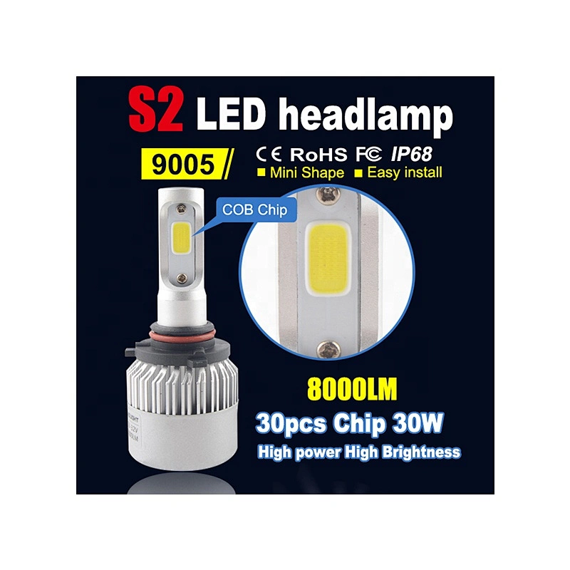 high quality LED Headlight Kit H7 H11 H1 6000K white h4 led headlight s2 Car Light Bulb Lamp