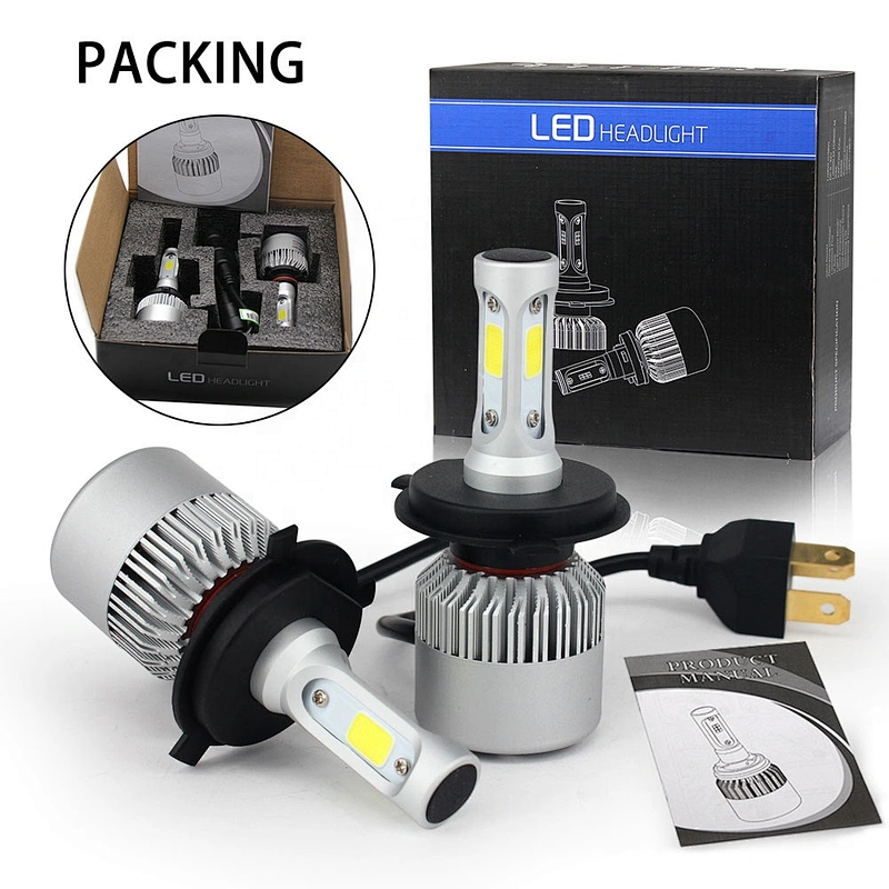 Led headlights 10000 lumens H3 H4 H7 9004 9005 9006 9007 Auto High Low Beam fog 6500K Light S2 car led headlight bulb