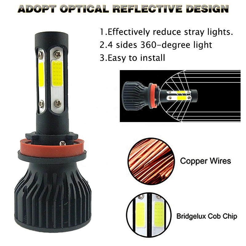led auto lamp light  h11 h8 fog lamp car led headlight bulb 6000k led fog lamp auto accessories