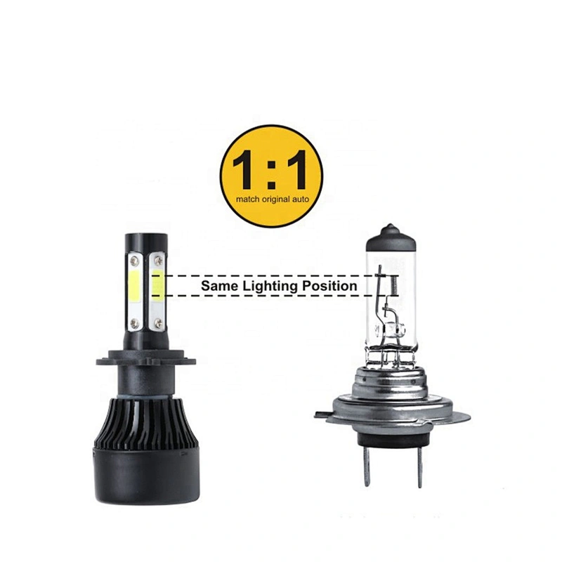 Hot selling automotive ice blue white h4 car kit led headlight bulbs