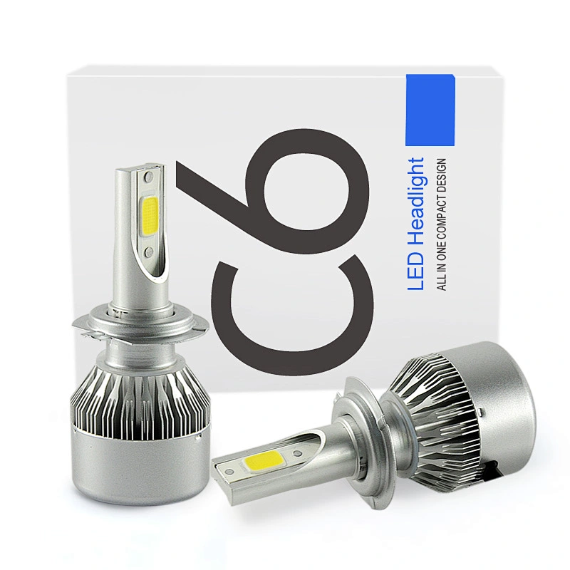 automotive car head light led c6 10000lm H1 H3 H7 H11 9005 9006 9012 auto led headlight bulbs