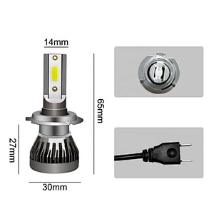 2021 factory price mini size m1 Auto car led headlight h4 h11 h7 9005 9006 strobe light