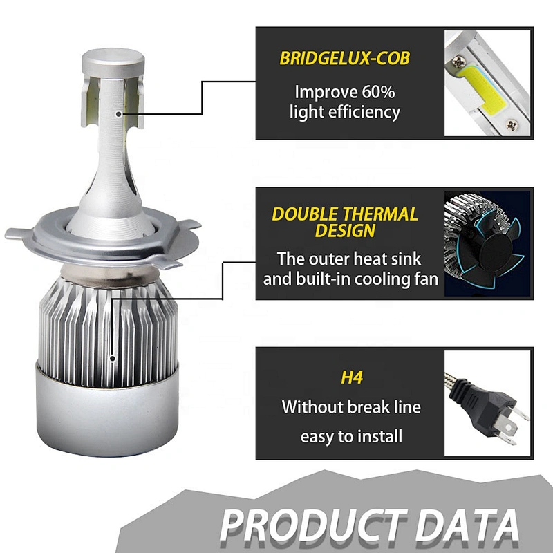 High Power Super Bright low Beam Led Headlight bulbs H4 H7 led,Auto Car 881 H13 H1 H3 9005 9006 880 H11 H7 H4 C6 Led Headlight