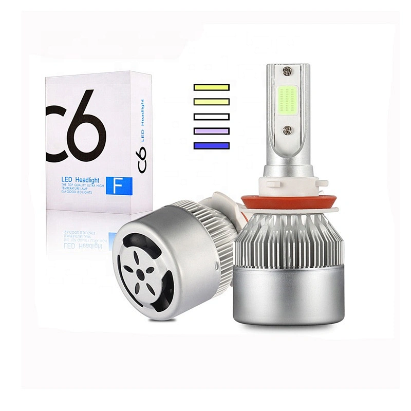 Factory Direct Sale High Quality dual color canbus c6 led car headlight