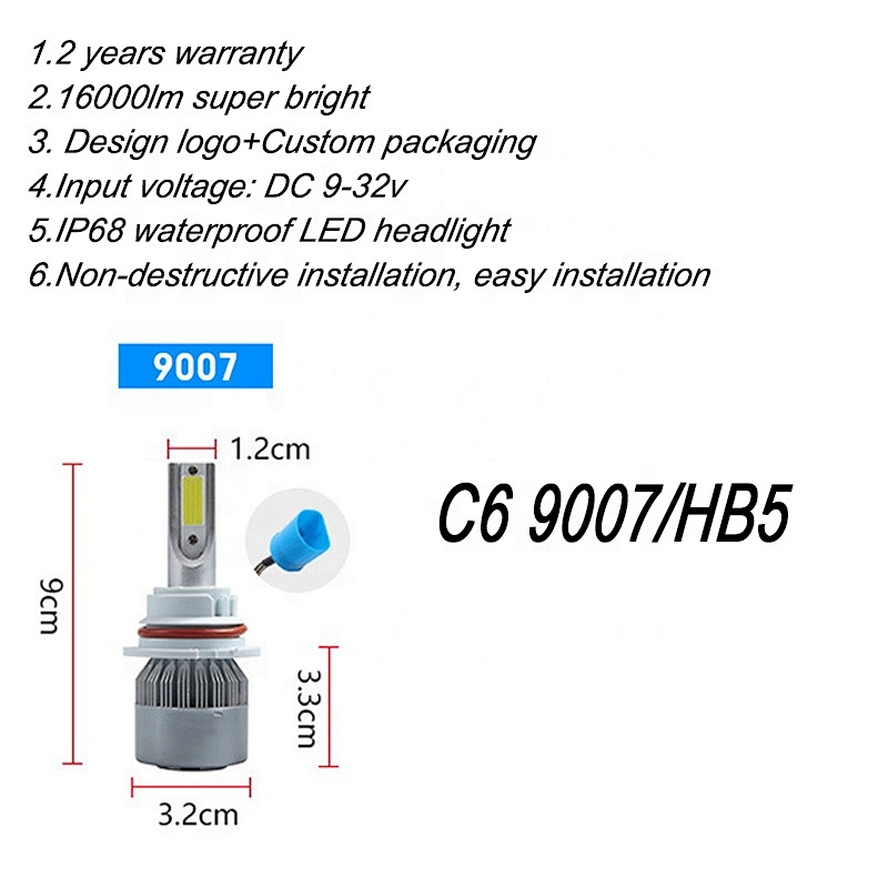Top selling led headlight accessories high power car automotive led bulbs