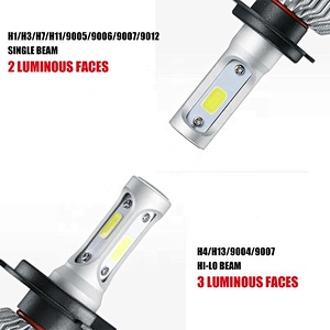 Wholesale h4 s2 lighting system 12v h7 auto car led headlamp kit h4 led headlight