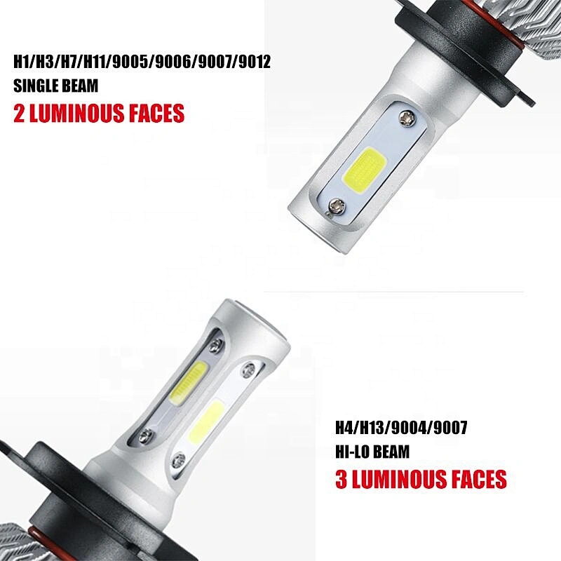 Wholesale h4 s2 lighting system 12v h7 auto car led headlamp kit h4 led headlight