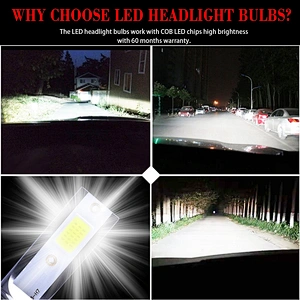 New LED headlight bright 8000lm Mini size H4 led auto headlight Fanless Led Headlight Bulbs