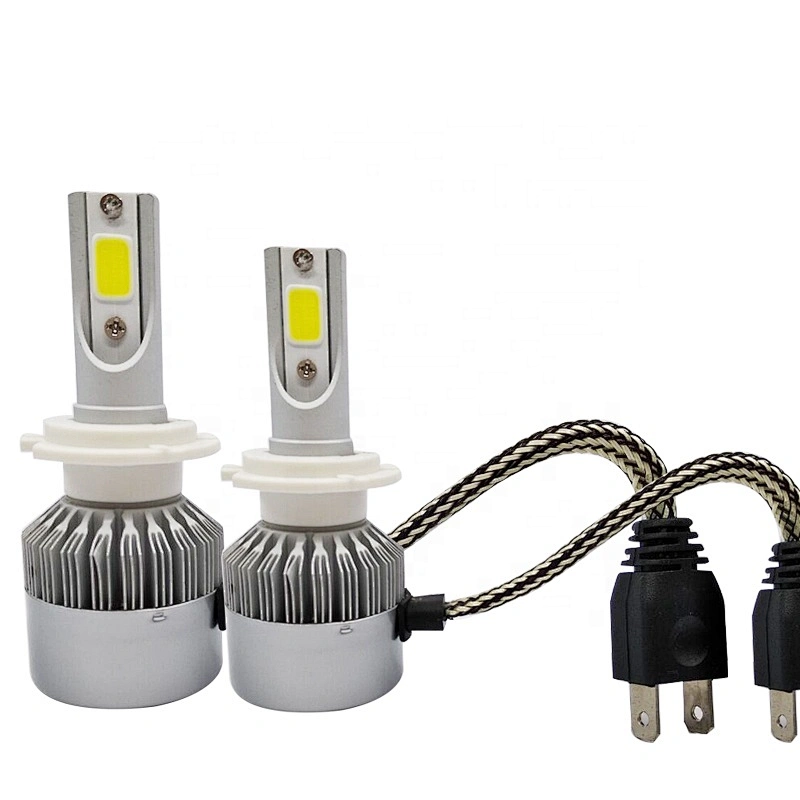 Factory Wholesale car lights C6  H1 H3 H4 H7 H13 9005 9006  LED Headlight