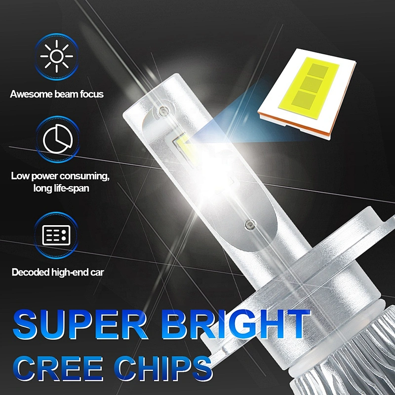 super bright C6 h4 20000 lumen led headlight bulb high power h4 high low beam h13 h4 led headlight bulb