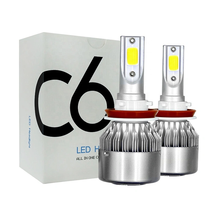 High power h3 led bulb c6 h1 led bulb 36w 8000lm car led headlight