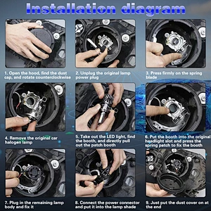 Cheap Adjustable Replacement Small Mini Led H7 Car Light, Automotive Lamp 16000lm H11 H4 Auto V6 Car H4 Led H7 Led Headlight