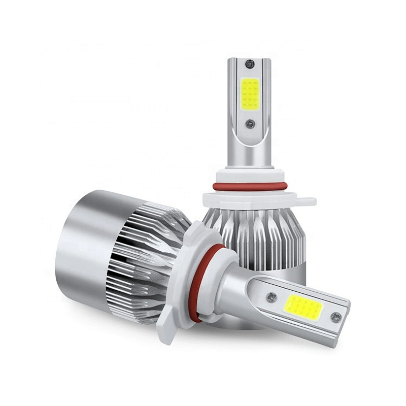 High power cob led car headlight 12000lm 9006 car led headlight c6 led h4 headlight