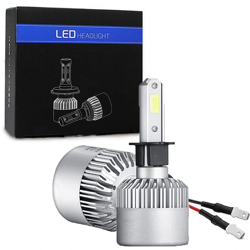 Hotselling led auto headlight H1 H3 H4 H7 cob s2 led headlight car