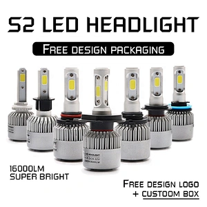 Led h4 led headlamps part waterproof car led headlamp kit