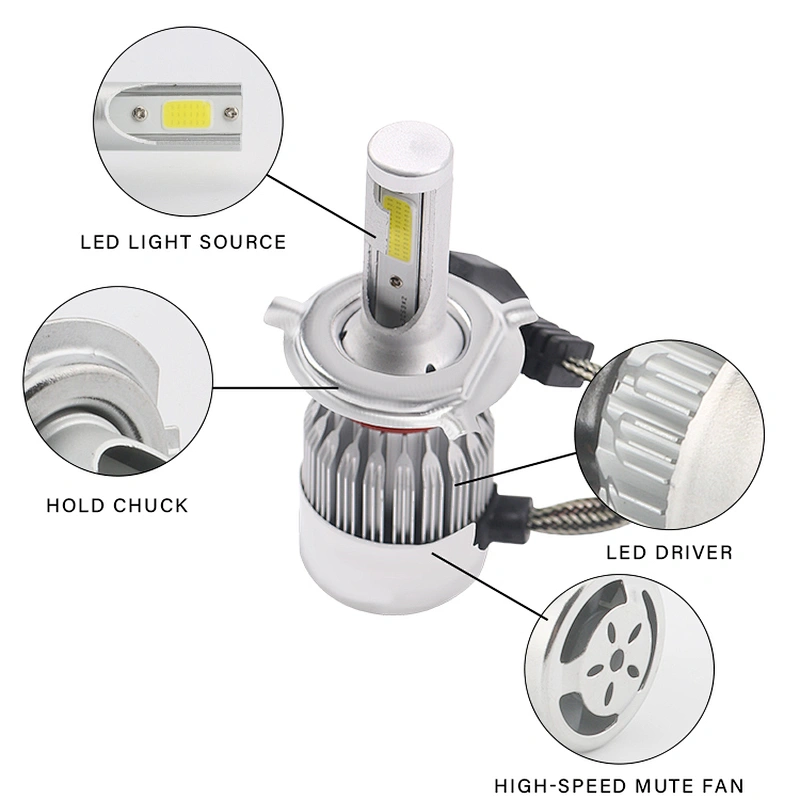 High power 10000lm led car head lights C6 9006 9005 H1 H3 H7 H11 880 9-30V bulbs brightest car lights for all cars