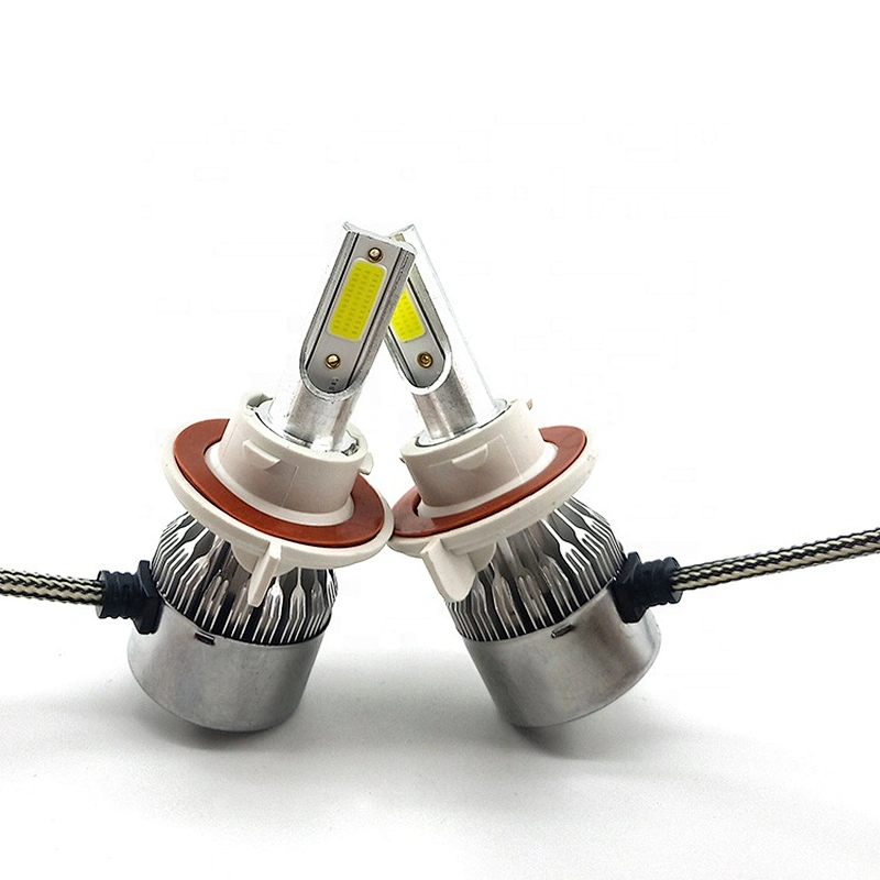 led headlight Auto+Lighting+System COB chip 24v 36W 8000LM H7 H4 9005 9006 H15 H13 H11 led C6 led headlight for car accessories