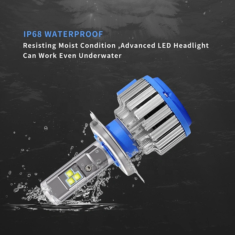 2018 New design Turbo T1 LED Canbus H7 H4 LED Headlight Bulbs for All Car