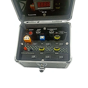 Portable Power Meter Voltage Meter Led Headlight Bulb Tester car light test box