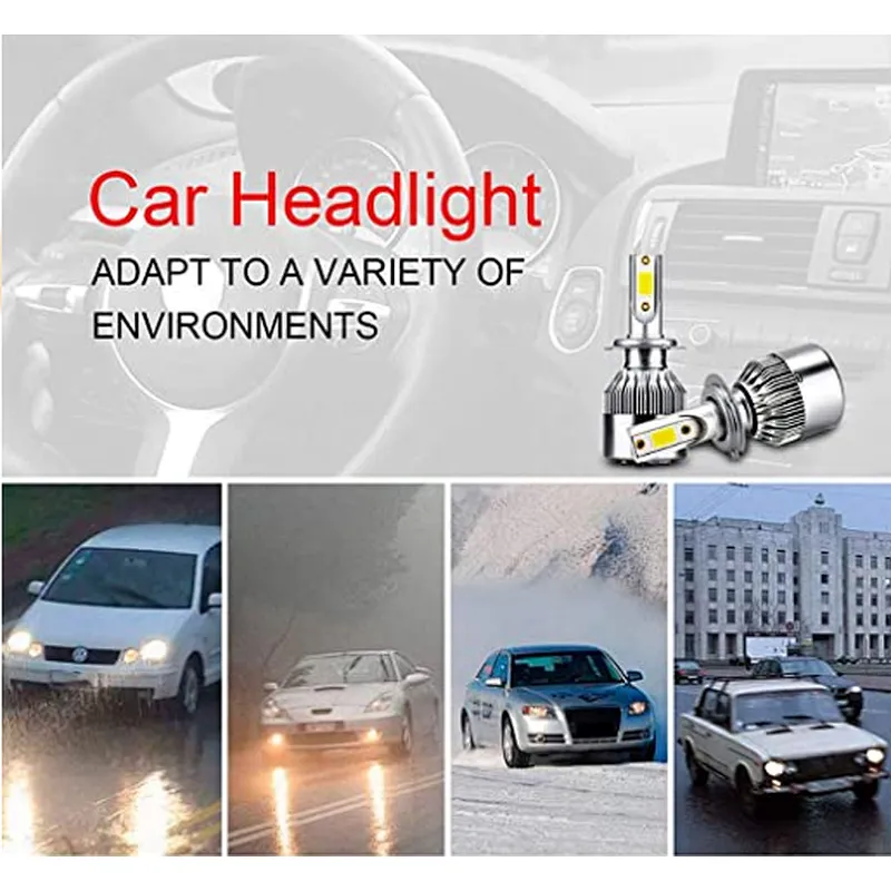 Led headlamp bulb assembly h1 headlight c6 h4 led headlight