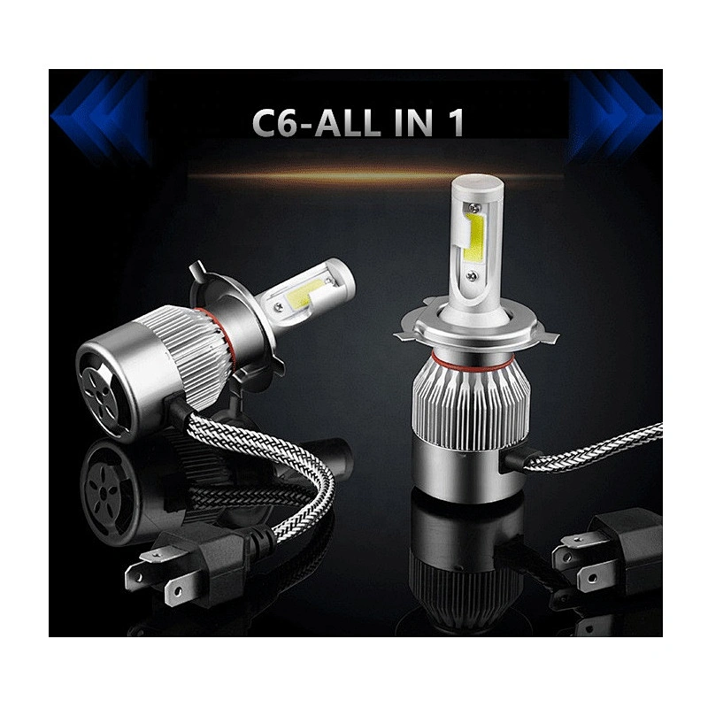 COB c6 led headlight 72W 12000lm auto led nighteye h4 headlight kit Car Bulbs