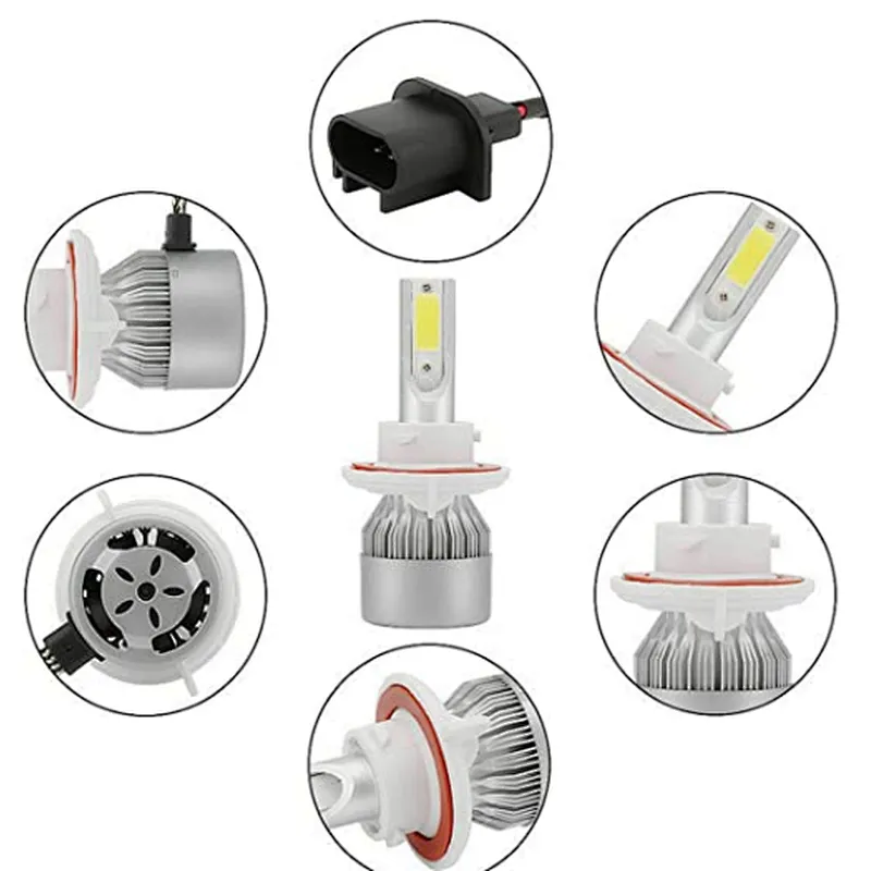 Led auto headlamp parts h11 headlight led light car c6 h7