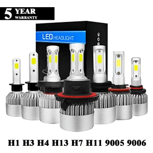 Led headlamps bulb s2 H3 H4 H7 H11 36W with COB Chip super bright led headlight bulb