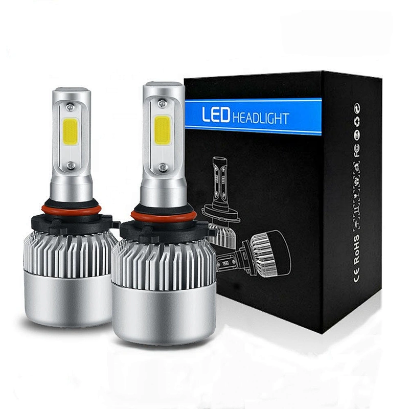 Car auto h13 led light headlight h1 h4 h7 9006 automatic c6 s2 car led headlight