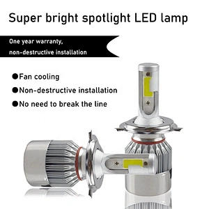 Super bright led csp car h4 H7 36W light c6 9007 retro car led headlights