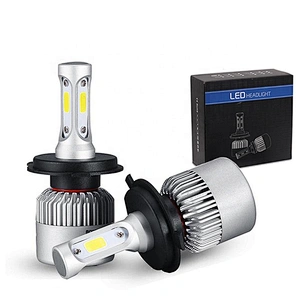 Auto lighting system 12v dual color mini led flashing headlamp car light