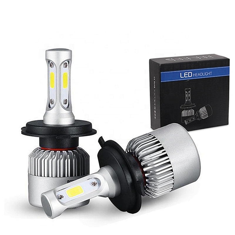 Auto lighting system 12v dual color mini led flashing headlamp car light