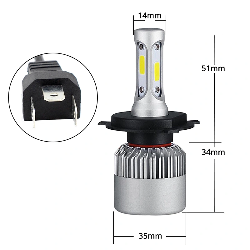 Professional manufacturing high quality  auto car headlamps led kit S2 Auto H1 H3 H7