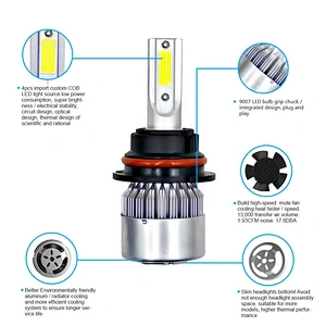 Car auto kit c6 led car light headlamp led component led h7 headlight