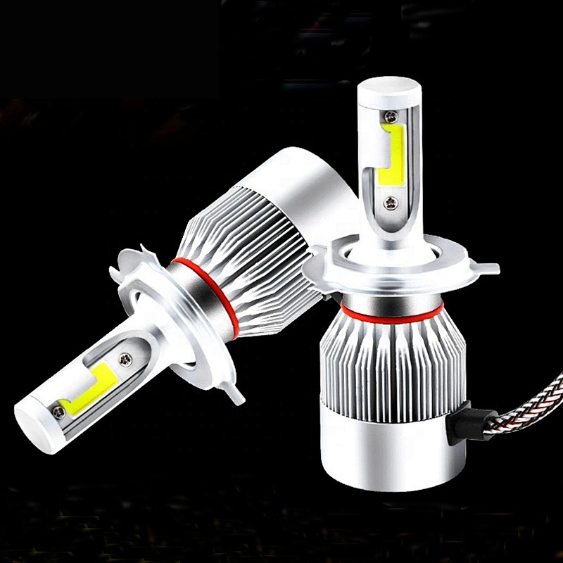 LED Headlights c6 H4 H13 9004 9007 unversal  car led 9005 cob LED Headlight Bulbs