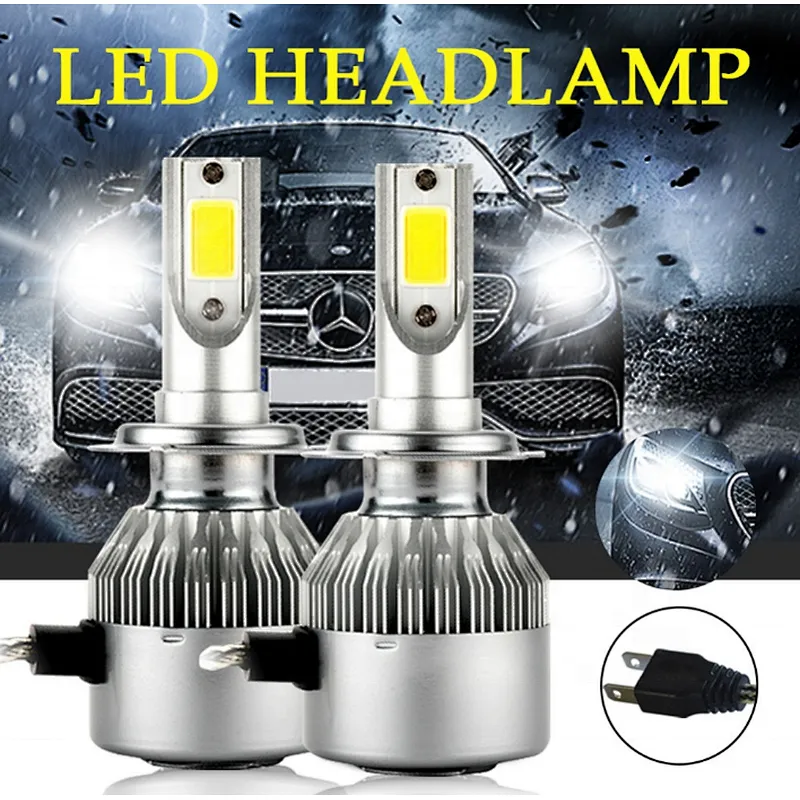 C6 auto led headlight bulb H1 H3 H7 H8 H11 9005 9006 H13 H4 c6 h7 led light