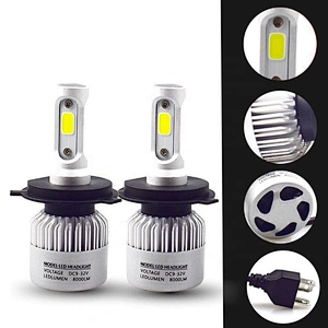 3 side s2 8000lm high power super bright led headlights bulbs h4 hi lo 9005 9006 h11 h7 car led headlight conversion