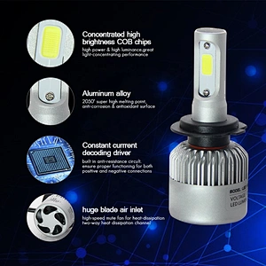 Led h4 led headlamps part waterproof car led headlamp kit