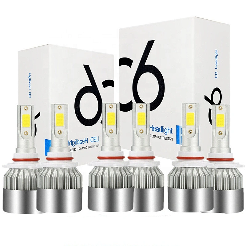 Factory Supply Auto light C6 LED  H1 H3 H4 H7 H13 9005 9006 9012 880 5202
